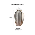 Ivory Spine Ceramic Vase - Image 3