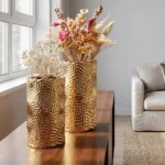 Gold Perfora Ceramic Vase - Image 8