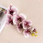 3D Printed Artificial Purple Orchid Flower Stem  - Image 7