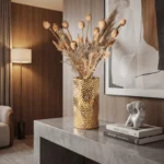 Gold Perfora Ceramic Vase - Image 5