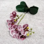 3D Printed Artificial Purple Orchid Flower Stem  - Image 5