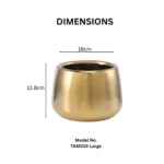 Gold Nook Ceramic Vase - Image 2