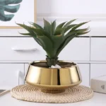 Gold Bevel Ceramic Vase