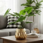 Gold Facet Ceramic Vase