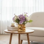 Metal Wave Ceramic Vase - Image 4