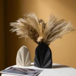 Fan Form Ceramic Vase Set - Image 3