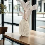 Fan Form Ceramic Vase Set - Image 5