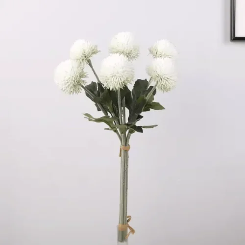 Dianthus Bouquet White Pompon Floral Bunch