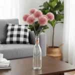 Artificial Dianthus Bouquet Rose Pompon Floral Bunch  - Image 4