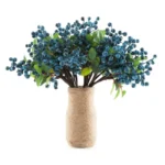 Artificial Berry Stem Blue - Image 4