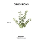 Artificial Eucalyptus Leaf Spray Green - Image 2