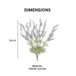 Artificial Lavender Spray - Image 2