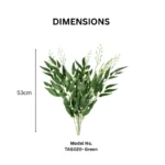 Artificial Willow Leaves Spray  - Image 2