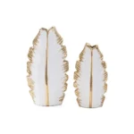 FOLIA Ivory Gold Table Vase Set - Image 3