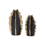 FOLIA Noir Gold Table Vase Set - Image 3