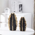 FOLIA Noir Gold Table Vase Set