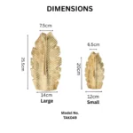 FOLIA Royal Gold Table Vase Set - Image 2