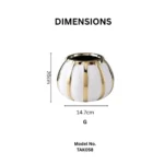 LUXORA Golden Crest Table Vase Set - Image 4