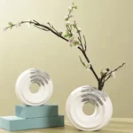 NOXIA ORBIT Obsidian Table Vase