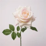 Single Stem Real Touch Moisturizing Artificial White Rose