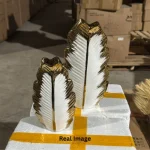 FOLIA Ivory Gold Table Vase Set - Image 3