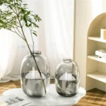 ORIVA Smoked Grey Table Vase