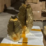 FOLIA Royal Gold Table Vase Set - Image 3