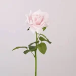 Single Stem Real Touch Moisturizing Artificial Light Pink Rose  - Image 4