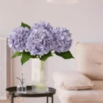 Single Stem 3D Printed Hydrangea Flower Light Purple  - Image 8