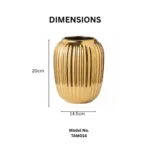 Luméa Rib Ceramic Vase - Image 2