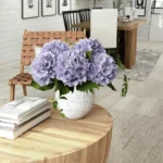 Single Stem 3D Printed Hydrangea Flower Light Purple  - Image 7