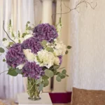 Single Stem 3D Printed Hydrangea Flower Deep Purple  - Image 5