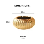 Aurum Weave Ceramic Bowl - Image 2