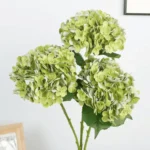Single Stem Real Touch Hydrangea Flower Green - Image 9
