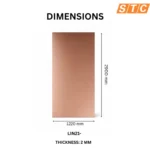 TAITA Luxurious PVC UV Sheet  Bronze Taupe LIN21 - Image 2