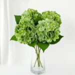 Single Stem Real Touch Hydrangea Flower Green - Image 6
