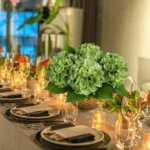 Single Stem Real Touch Hydrangea Flower Green - Image 5