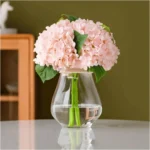 Single Stem Real Touch Hydrangea Flower Pink - Image 3