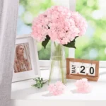 Single Stem Real Touch Hydrangea Flower Pink - Image 5