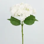 Single Stem Real Touch Hydrangea Flower white - Image 4