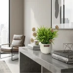 Artificial Allium Grass Pot - Image 10