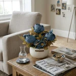 Artificial Peony Potted Arrangement - Image 3