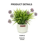 Artificial Allium Grass Pot - Image 2