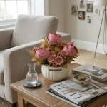 Artificial Peony Potted Arrangement - Image 4