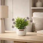 Artificial Allium Grass Pot - Image 5