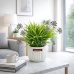 Artificial Allium Grass Pot - Image 6