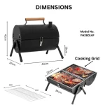 Twin Barrel Charcoal BBQ Grill - Image 2