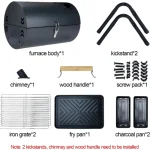 Twin Barrel Charcoal BBQ Grill - Image 8