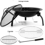 17 Inch Foldable Outdoor Fire Pit - Image 4