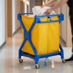 X - Plastic laundry cart 180 L - Image 2